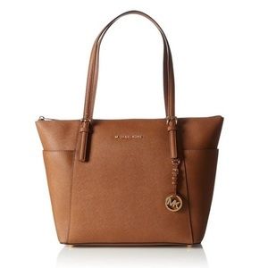 Michael Kors Large Saffiano Leather Top-Zip Tote